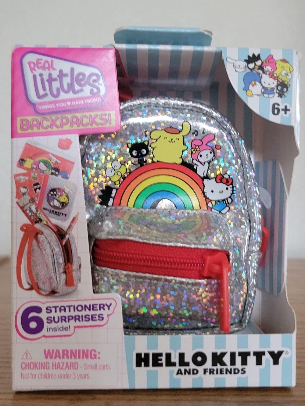 Sanrio Real Littles Hello Kitty and Friends Tiny Backpack Filled with Stationary